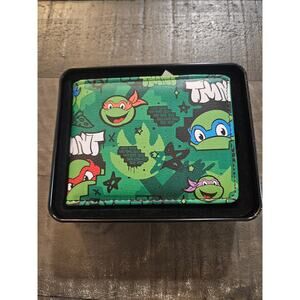 Teenage Mutant Ninja Turtles TMNT Faces Brick Wall Bifold Wallet NWT